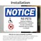Signmission No Pets Service Animals Allowed, 10 in W x Rectangle, Vinyl Decal OS-2PACK-NS-D-710-L-16174 - alternate 3